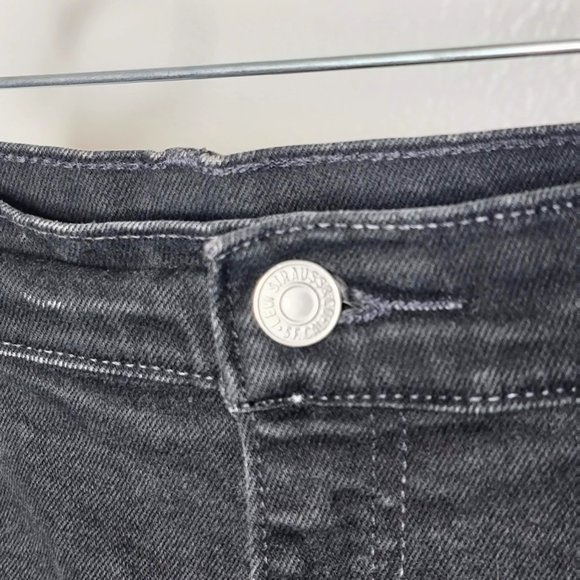 Levi's 550 Vintage 90s Women's Relaxed Fit Tapered Leg Black Jeans Size 16 - Picture 3 of 9